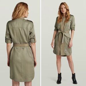 NWT G-Star Field Belt Dress XS Shamrock